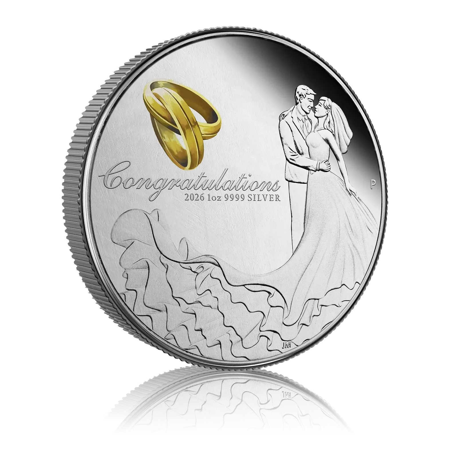 1oz Silver Congratulations Happy Wedding Gift Box (2026) 5